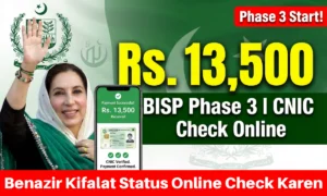 BISP Benazir Kafalat Phase 3: Check Rs. 13,500 Payment Status by CNIC Online